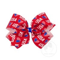 USA patriotic bow