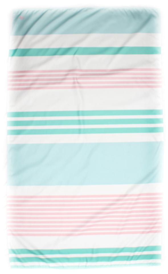 Paradise Stripe Giant Beach Towel in Mint/Sky